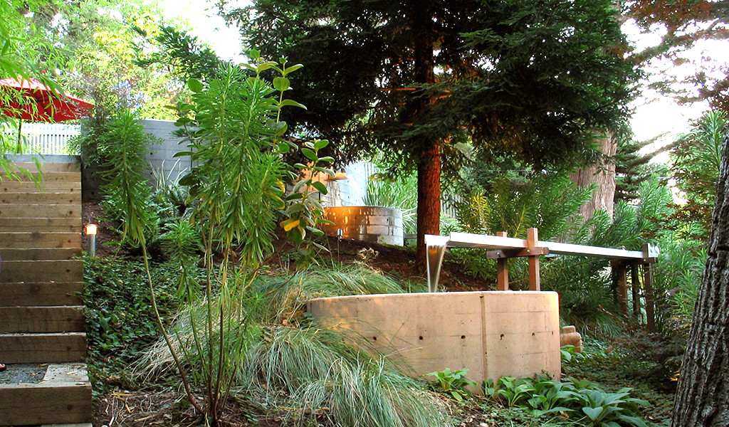 MLA Landscape Architecture Oakland Hills water feature