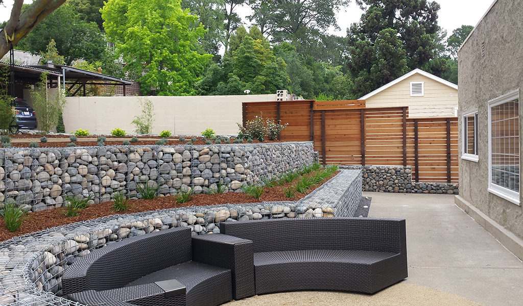 MLA Landscape Architecture Rock wall landscaping