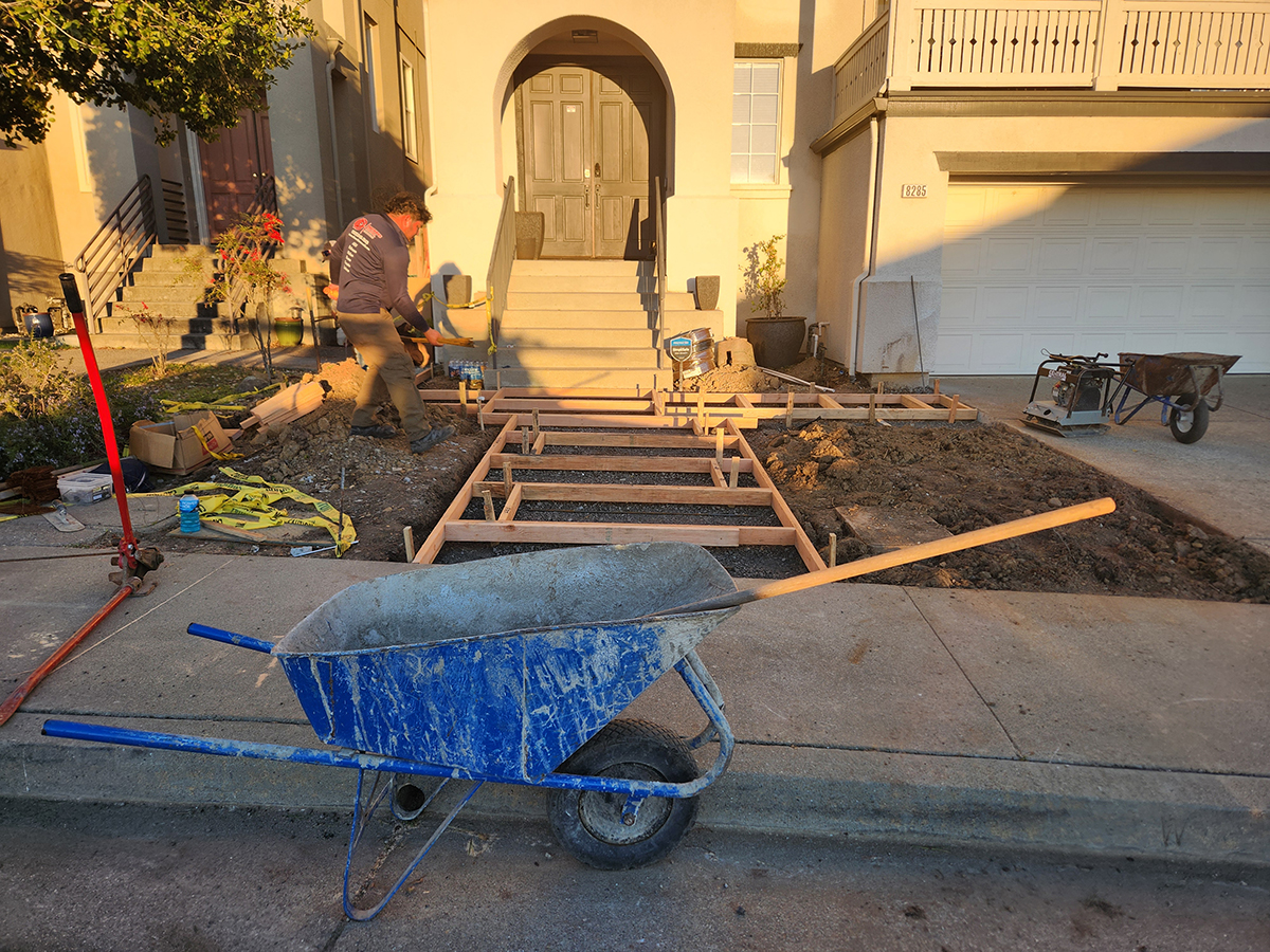 An Oakland California front garden gets a drought tolerant, modern and colorful facelift with California Native Plants