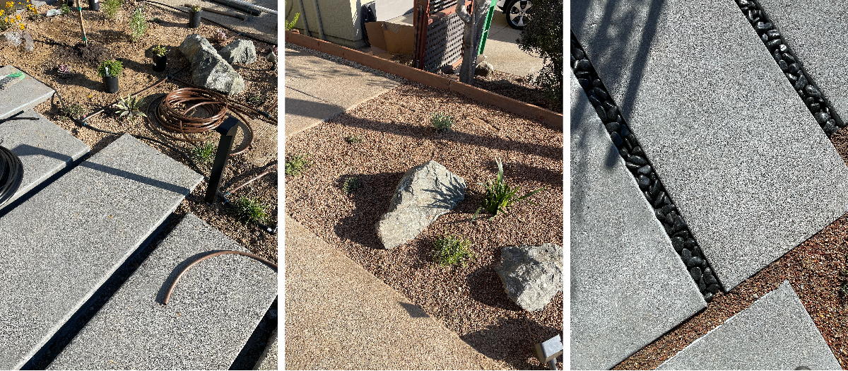 An Oakland California front garden gets a drought tolerant, modern and colorful facelift with California Native Plants